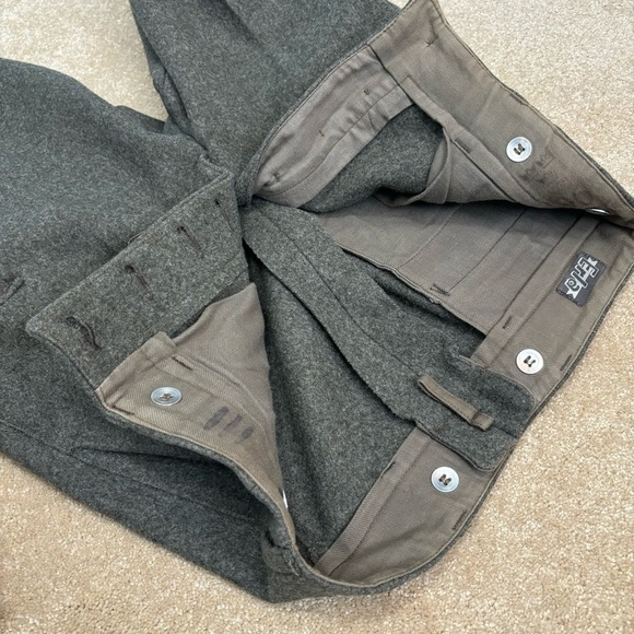 Vintage Swedish Wool C48 Winter Cargo Heavyweight Military Field Hunting Pants - Picture 5 of 14